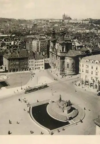Postcard Czech Republic Prague staromestske namesti