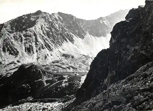Postcard Poland Tatry Wysokie mountain view 1970