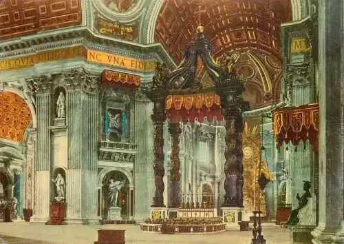 Postcard Italy Rome Basilica di San Pietro