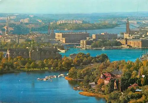 Postcard Sweden Stockholm Kaknas tower