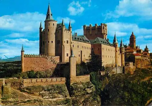 Postcard Spain Segovia El Alcazar 1987