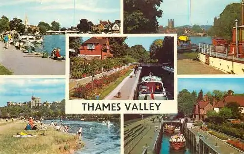 Postcard Uk England Thames valley ship chanel ecluse