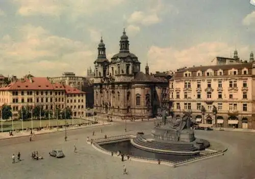 Postcard Czech Republic Prague Staromestske namesti