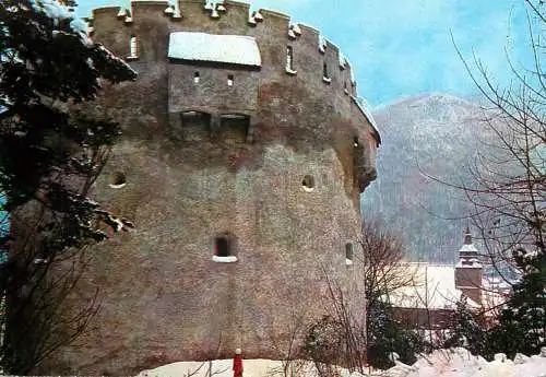 Postcard Romania Brasov turnul alb