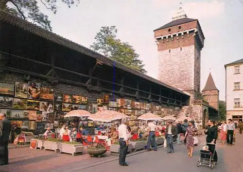 Postcard Poland Krakow 1988 tower citadel