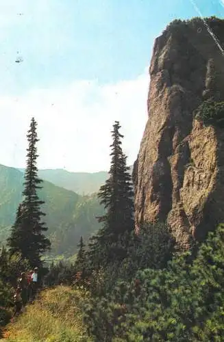 Postcard Romania muntii Bucegi 1978