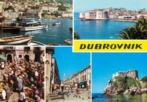 Postcard Croatia Dubrovnik multi view