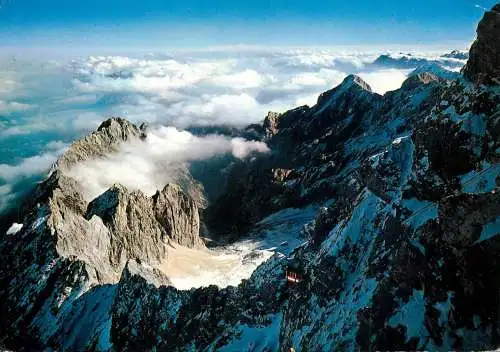 Postcard Germany Zugspitze Nordflanke 1988 Rotary Munchen