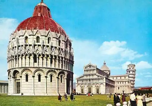 Postcard Italy Pisa piazza del duomo