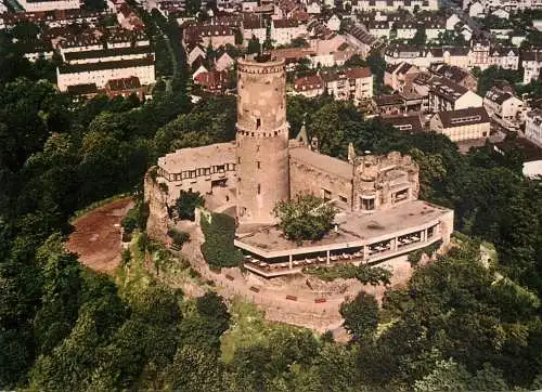 Postcard Germany Bad Godesberg Luftaufnahme der Godesburg
