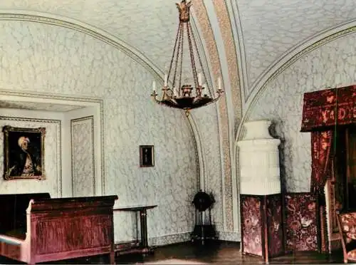 Postcard Poland Łańcut museum scene Sypialnia Turecka