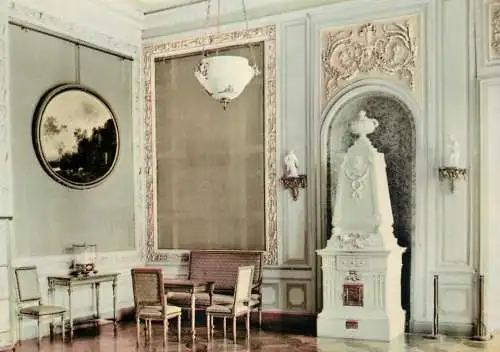 Postcard Poland Łańcut salon boucher museum scene