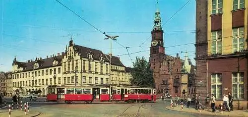 Postcard Poland Wroclaw Sukiennice 1969