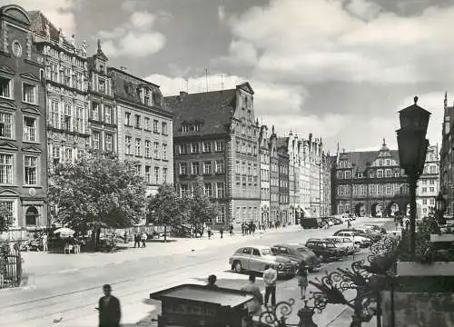 Postcard Poland Gdansk Diugi Targ