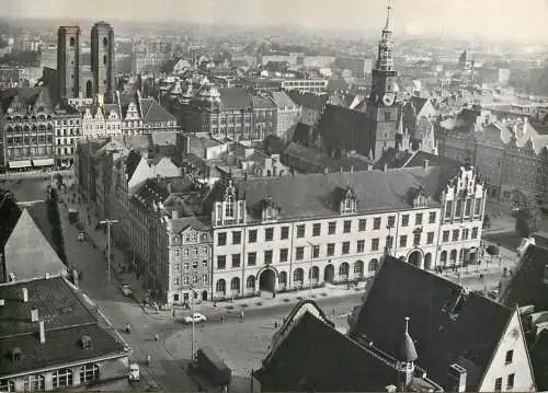 Postcard Poland Wroclaw widok ogolny