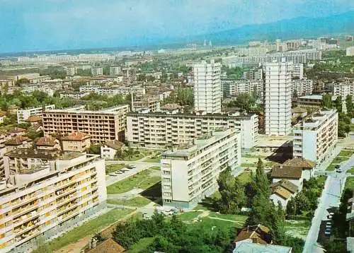 Postcard Bulgaria Sofia new living quartiers