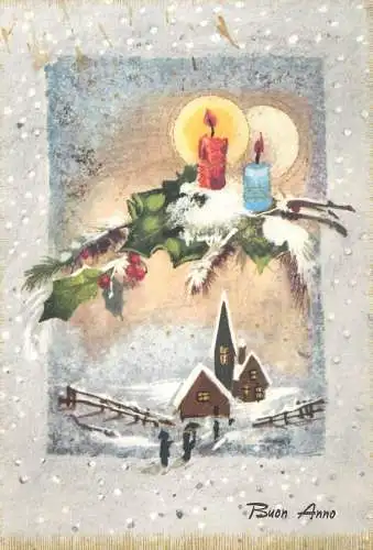 Postcard greetings card Buon Anno