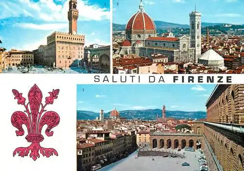 Postcard Italy Florence multi view