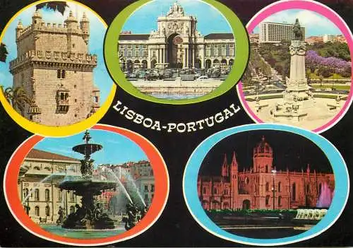 Postcard Portugal Lisbon 1979