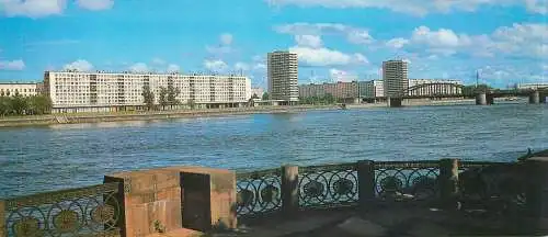 Russia Leningrad Neva river banks