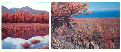 Russia Baikal lake autumnal landscape