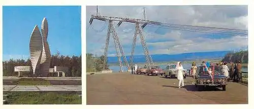 Russia Irkutsk Oblast, Bratsk wedding cars convoy and bride