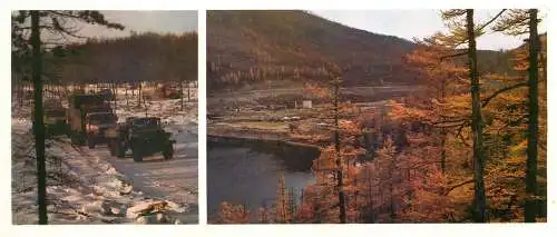 Russia Eastern Siberia and the Russian Far East BAM Baikal–Amur Mainline landing at Kodar