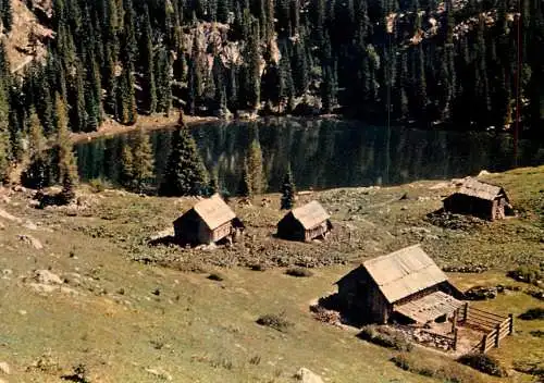 Postcard Slovenia planina pri jezeru mountain landscape