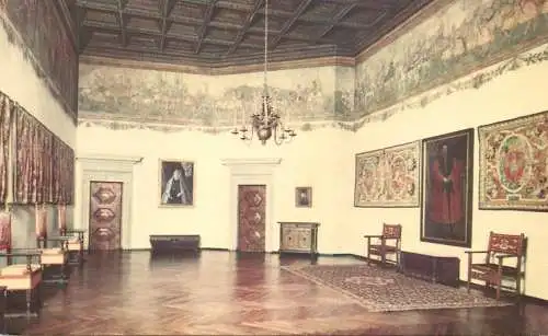 Postcard Poland Krakow Wawel sala Przegladu Wojsk
