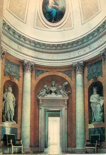Postcard Poland Warszawa palac w Lazienkach rotunda 1972