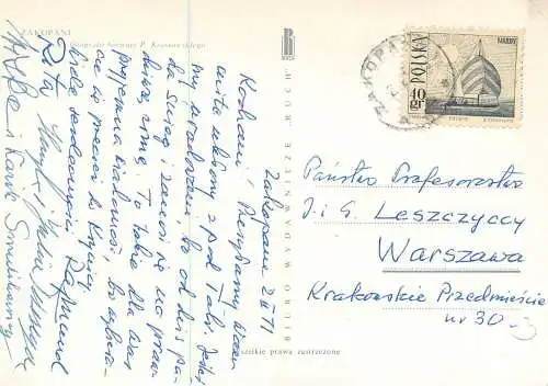 Postcard Poland Zakopane winter scene