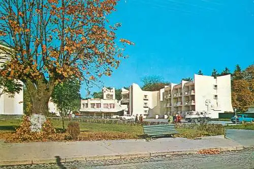 Postcard Romania Targu Neamt hotel Plaiesul 1979