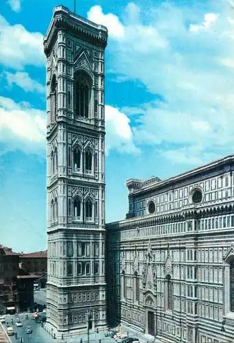 Postcard Italy Florence campanile di Giotto 1964