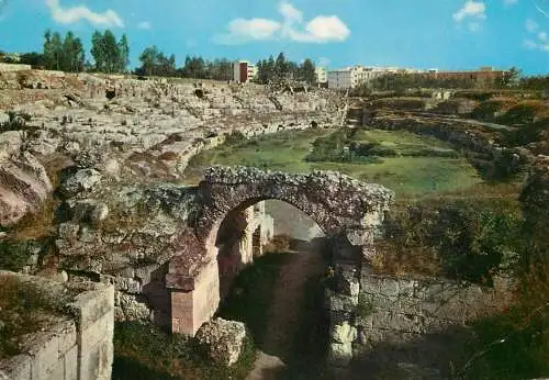 Postcard Italy Siracusa roman amphiteatre 1972