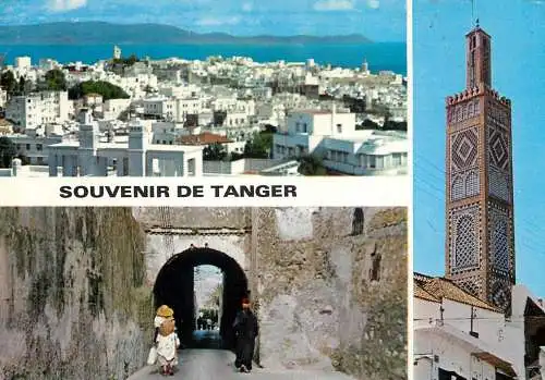 Postcard Morocco > Tanger 1973 coats of Spain in the back