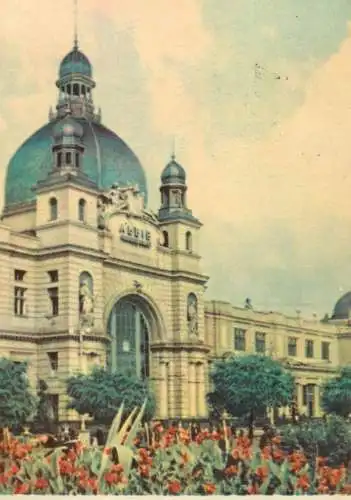 Postcard Ukraine Lvov 1965 railway station