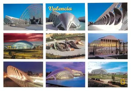 Postcard Spain Valencia multi view