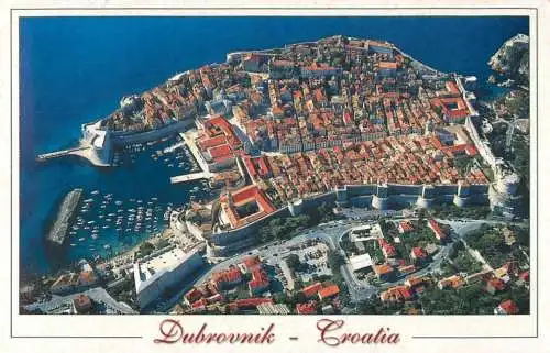 Postcard Croatia Dubrovnik 2002 aerial view