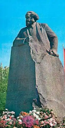 Russia Moscow 1977 Karl Marx monument