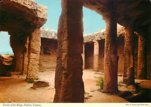 Postcard Cyprus tombs of the kings Paphos