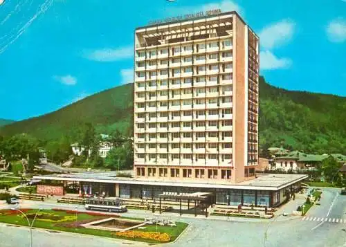 Postcard Romania Piatra Neamt Hotel Ceahlau 1973