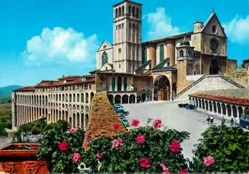 Postcard Italy Assisi Basilica di San Francesco