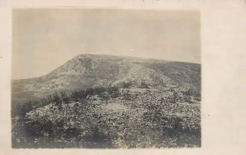Photo postcard landscape to identify back note Monte Santo