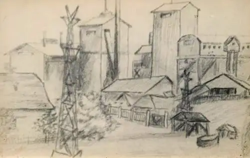 Photo postcard drawing place to identify