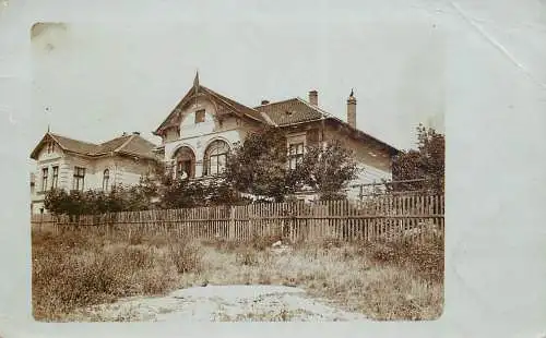 Photo postcard houses maisons a identifier