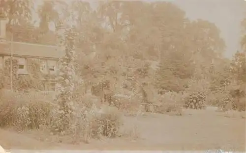 Photo postcard place to identify house & garden