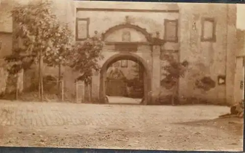 Photo postcard place to identify gate architecture