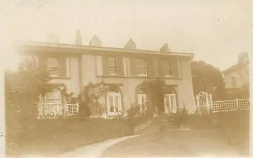 Photo postcard England rural house mansion place to identify