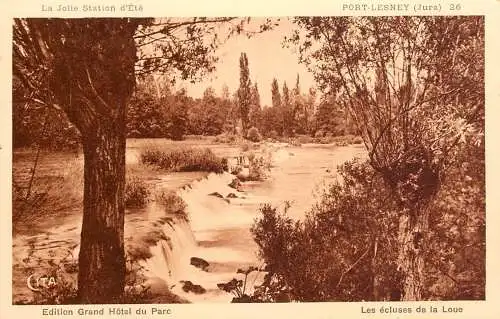 France postcard Cita Les ecluses de la Loue Port Lesney Jura
