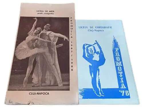 Romania liceul de coregrafie Cluj-Napoca unit of 2 prom souvenirs 1976 & 1988